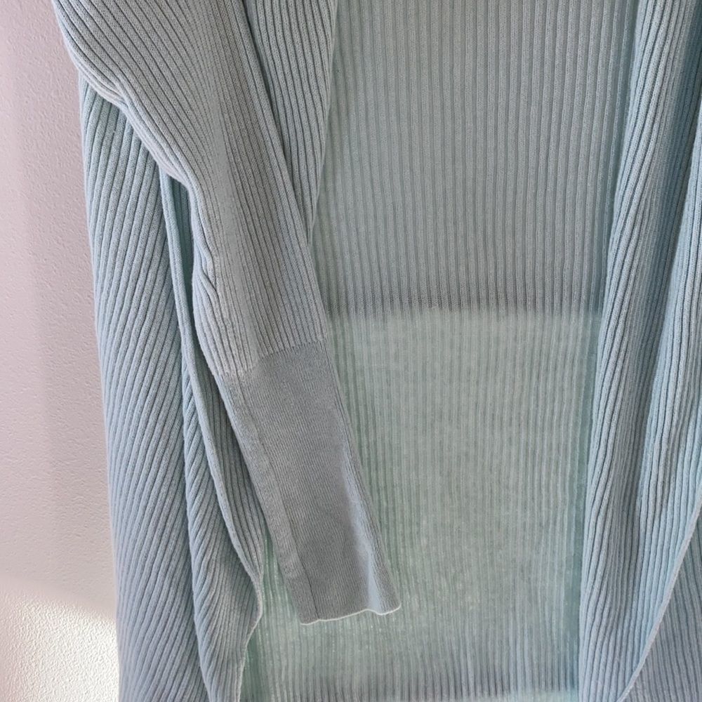 Leith Light Green Ribbed Cardigan - Picture 4 of 11